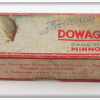 Heddon's Dowagiac Game Fish Minnow Down Bass Empty Box 