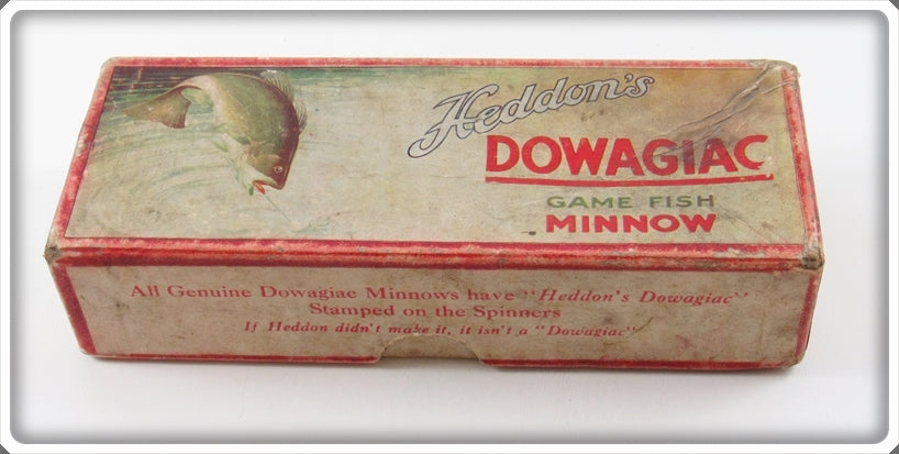 Heddon's Dowagiac Game Fish Minnow Down Bass Empty Box 