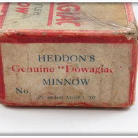 Heddon's Dowagiac Game Fish Minnow Down Bass Empty Box