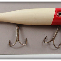Vintage Masterlure Red & White Saltwater Surf Striper Lure