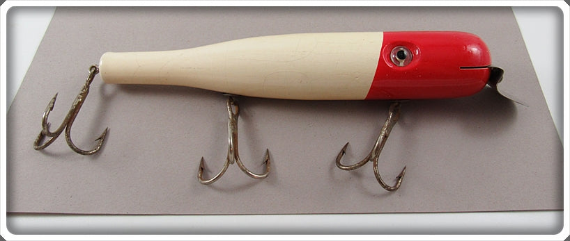 Vintage Masterlure Red & White Saltwater Surf Striper Lure