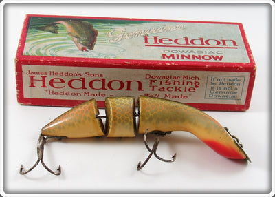 Vintage Heddon Shiner Scale Gamefisher Lure In Box 5509P