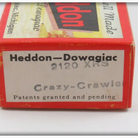 Heddon Silver Shore Crazy Crawler In Box 2120 XRS