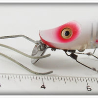 Heddon White & Red Shore Minnow No Snag River Runt In Box N9112XS