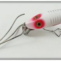 Heddon White & Red Shore Minnow No Snag River Runt In Box N9112XS