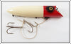 Heddon US Navy Issue Red Head White King Basser In Box 8550RH