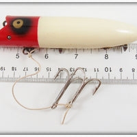 Heddon US Navy Issue Red Head White King Basser In Box 8550RH