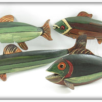 Jim Slack Contemporary Folk Art Fish Decoy Lot