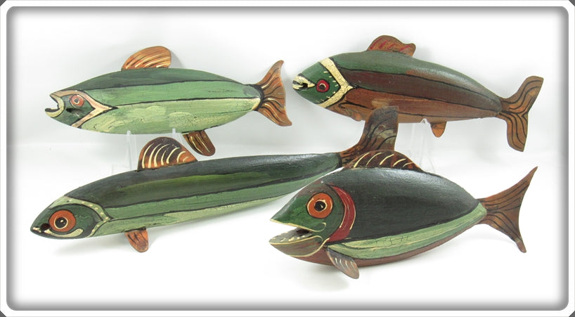 Jim Slack Contemporary Folk Art Fish Decoy Lot