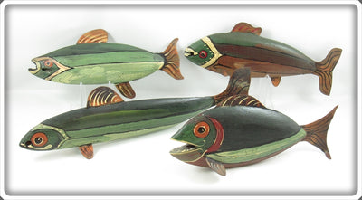 Jim Slack Contemporary Folk Art Fish Decoy Lot