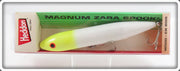 Heddon White & Chartreuse Wood Magnum Zara Spook Lure In Box