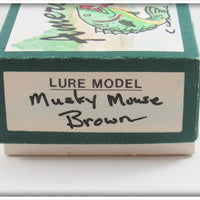 American Rivers Bait Co. Brown Musky Mouse In Box