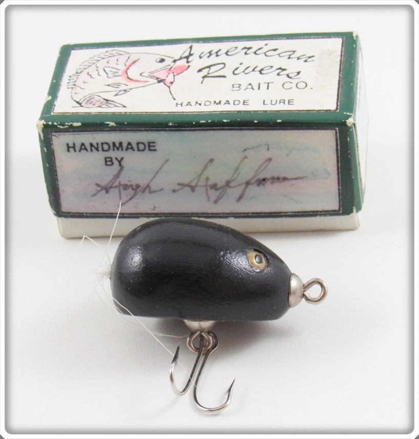 American Rivers Bait Co. Black Small Mouse Lure In Box