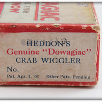 Heddon Natural Crab Crab Wiggler In Unmarked Box