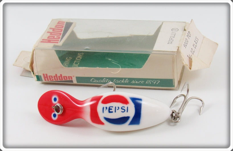 Vintage Heddon Pepsi Tadpolly Spook Lure In Box 9000 PEP 