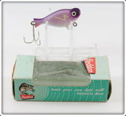 Vintage Heddon Purple Scale Top Sonic Lure In Box 300 PS