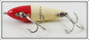 Heddon Red Head White Laguna Runt In Box L10RH