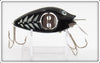 Vintage Uniline Mfg Co Black White Ribs Spinno Minno Lure