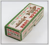 Creek Chub White & Red Beetle Empty End Label Box 3852