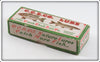 Creek Chub White & Red Beetle Empty End Label Box 3852