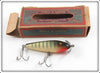 Vintage Abbey & Imbrie Green Striped Topwater Lure In Box