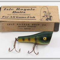 Vintage Isle Royale Bait Co Perch Junior Plunkit Lure In Box