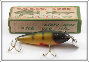 Vintage Creek Chub Perch Wiggler Lure In Box 101