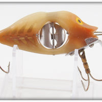 Uniline Mfg Corp Red Pastel Gold Ribs Spinno Minno Lure 