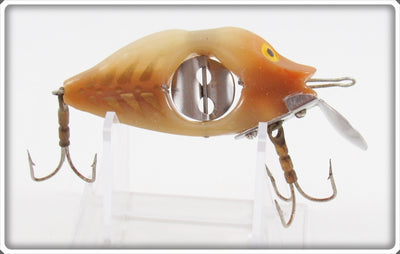 Uniline Mfg Corp Red Pastel Gold Ribs Spinno Minno Lure 