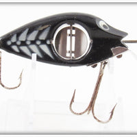 Vintage Uniline Mfg Corp Black White Ribs Spinno Minno Lure