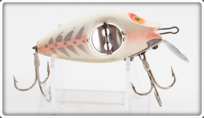 Vintage Uniline Mfg Corp White Rib Spinno Minno Lure