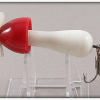 Live Action Bait Co Red & White Torpedo Spinner