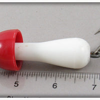 Live Action Bait Co Red & White Torpedo Spinner