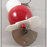 Live Action Bait Co Red & White Torpedo Spinner