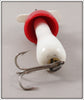 Live Action Bait Co Red & White Torpedo Spinner