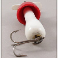 Live Action Bait Co Red & White Torpedo Spinner