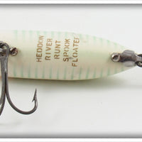 Heddon Spook Ray Chartreuse & White River Runt
