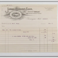 James Heddon's Sons 1917 Invoice