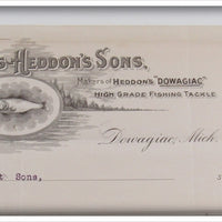 James Heddon's Sons 1917 Invoice