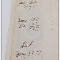 James Heddon's Sons 1917 Invoice