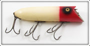 Vintage Heddon Red Head White Basser Lure