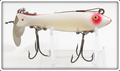 Vintage Heddon White & Red Dowagiac Spook Lure