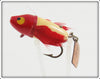 Heddon Red & White Flyrod Flaptail Bug