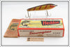 Vintage Heddon Perch Zaragossa Lure In Box 6500L