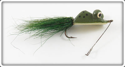 Vintage Heddon Green Pop Eye Frog Lure