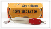 Vintage South Bend Red Head White Trix Oreno Lure In Box 596 RH