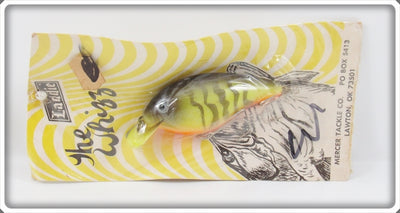 Mercer Tackle Co. Chartreuse Crawdad Laddie The Whizzer Lure On Card