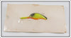 Mercer Tackle Co. Chartreuse Laddie Deep Whizzer On Card