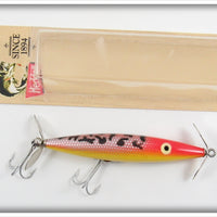 Vintage Heddon 14 Karat Coachdog Dying Flutter Lure With Card