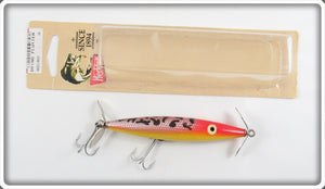 Vintage Heddon 14 Karat Coachdog Dying Flutter Lure With Card